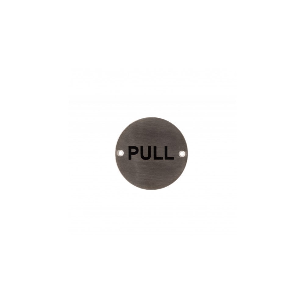 Deanta 3.0" Round Steel Pull Sign DHSN30PLRO