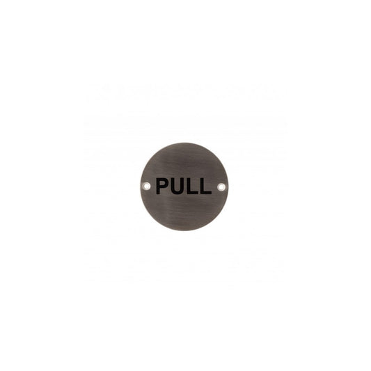 Deanta 3.0" Round Steel Pull Sign DHSN30PLRO