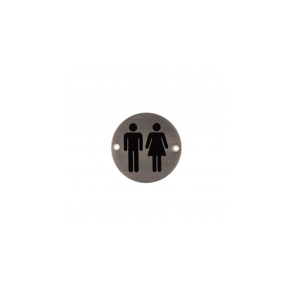 Deanta 3.0" Round Steel Unisex Sign DHSNMEUNSQ