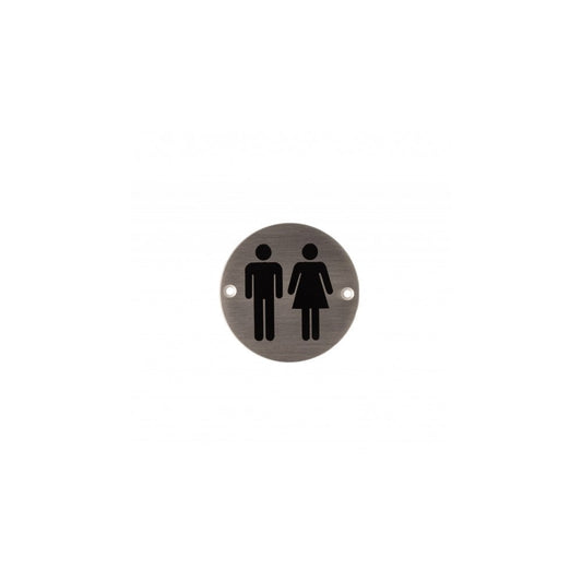 Deanta 3.0" Round Steel Unisex Sign DHSNMEUNSQ