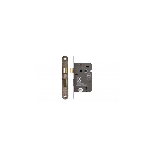 Deanta 3 Lever Mortice Radius Sash Lock Satin Nickel DHMRSNRA