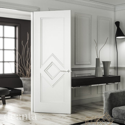 Deanta Ascot White Primed Internal Fire Door 45ASCWHP