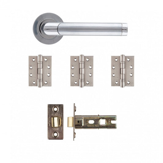 Deanta Augustus Matt Polished Chrome Handle Pack AUGLAK