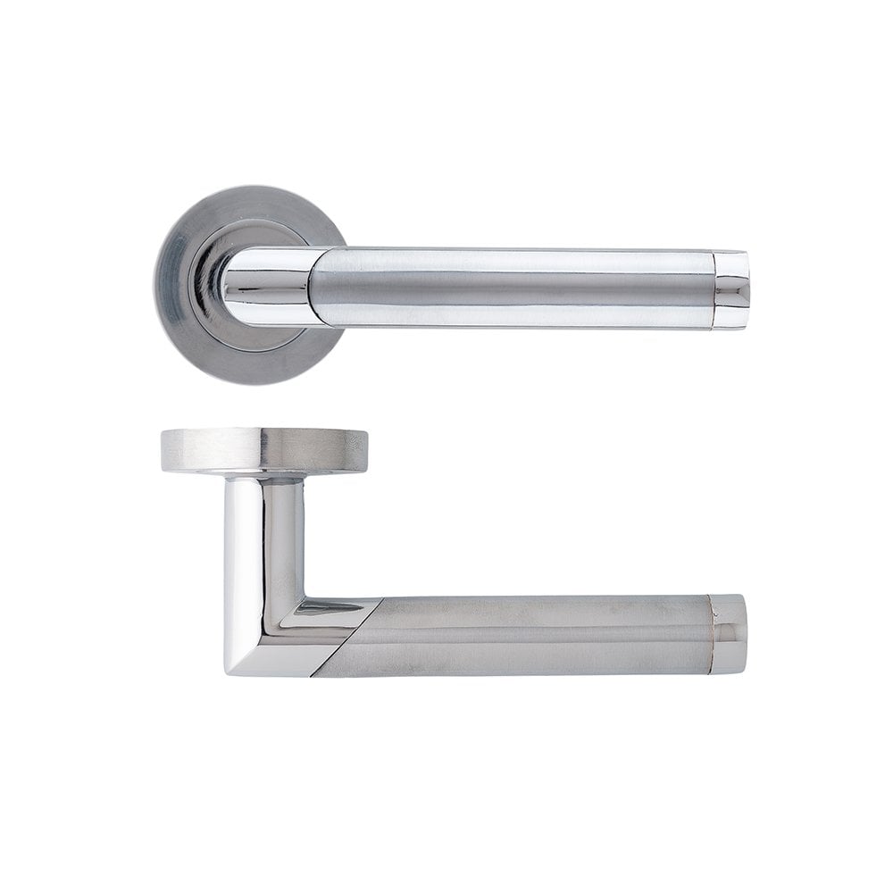 Deanta Augustus Matt Polished Chrome Handle Set DHAGHNDMCP