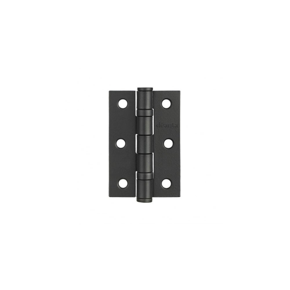 Deanta Black Steel BSEN 1935 Rated Square Hinges (Pair) HS76502BL