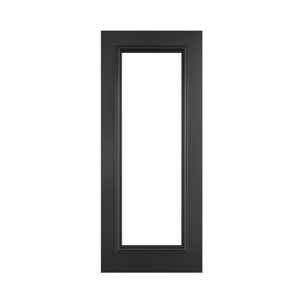 Deanta Blenheim Black Fully Finished Internal Door With Bevelled Glaze 35BLEGBLFSC, view 3