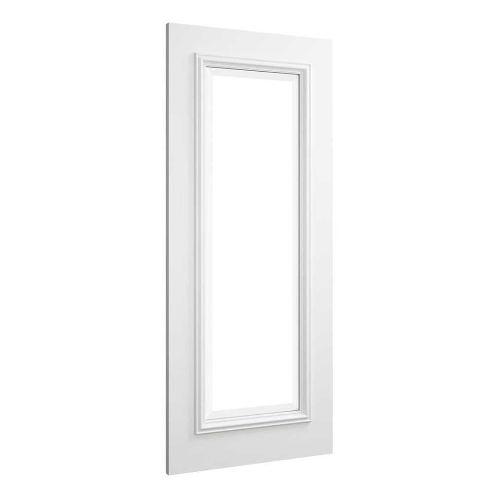 Deanta Blenheim White Primed Internal Door With Bevelled Glaze 35BLEGWHPFSC