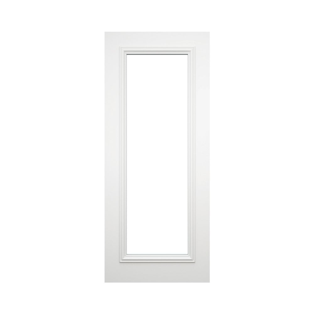 Deanta Blenheim White Primed Internal Door With Bevelled Glaze 35BLEGWHPFSC, view 3