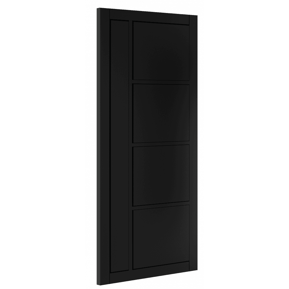 Deanta Brixton Fully Finished Internal Black Door 35BRIBLP