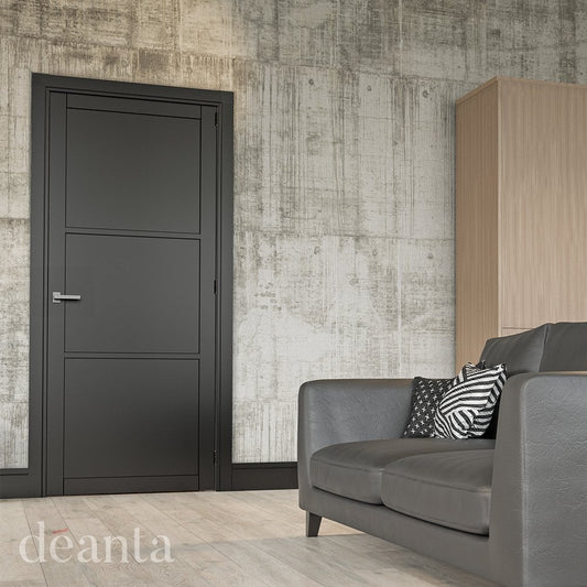 Deanta Camden Fully Finished Internal Black Door 35CAMBLP