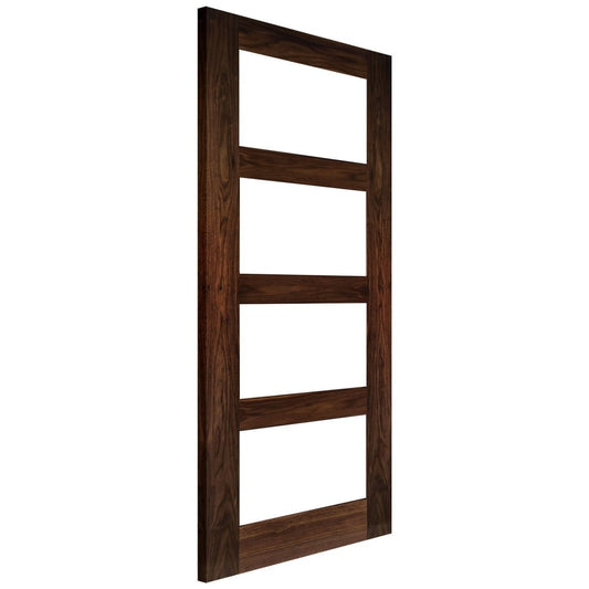 Deanta Coventry Fully Finished Internal Walnut Door with Clear Glass 35HP1WGCXFSC