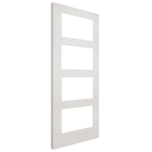 Deanta Coventry White Primed Glazed FD30 Fire Door 45COVGF/DWHP