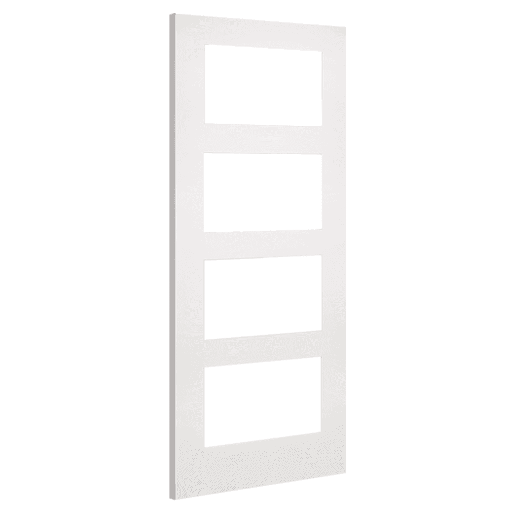 Deanta Coventry White Primed Internal Door with Clear Glass 35COVGCWH