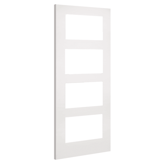 Deanta Coventry White Primed Internal Door with Clear Glass 35COVGCWH