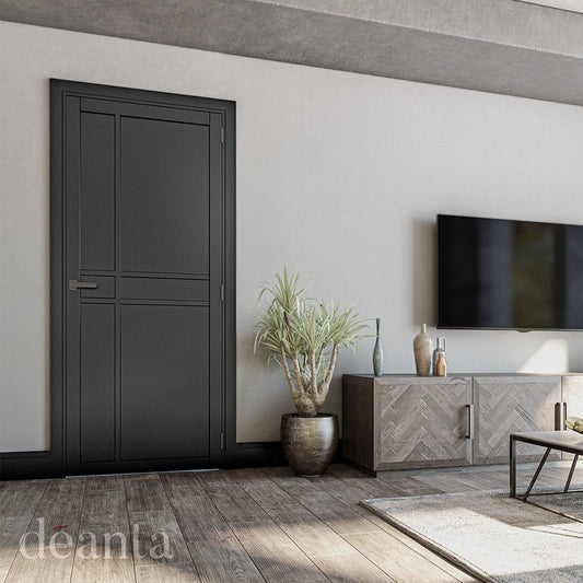 Deanta Dalston Black Fully Finished DALBLP
