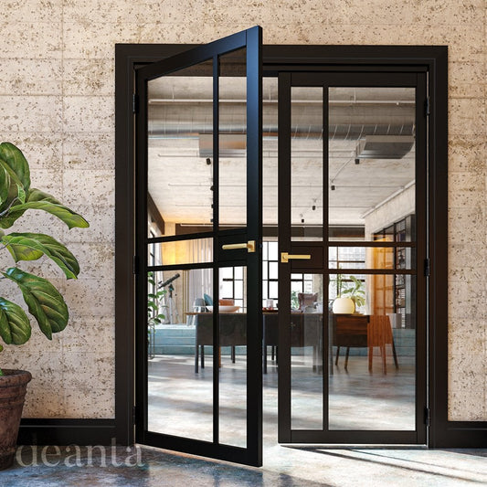 Deanta Dalston Black Fully Finished Glazed DALGBLP