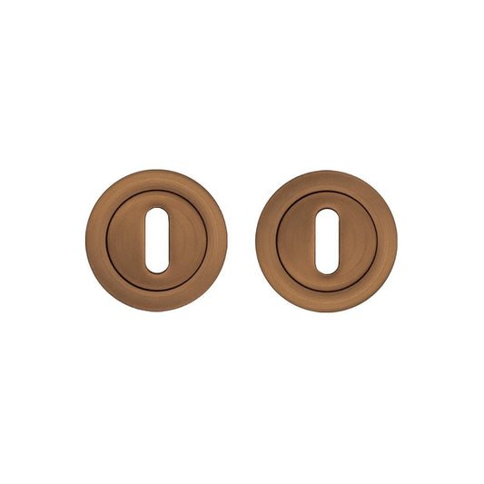 Deanta Dark Rose Gold Escutcheon (Pair) ROESCDRG