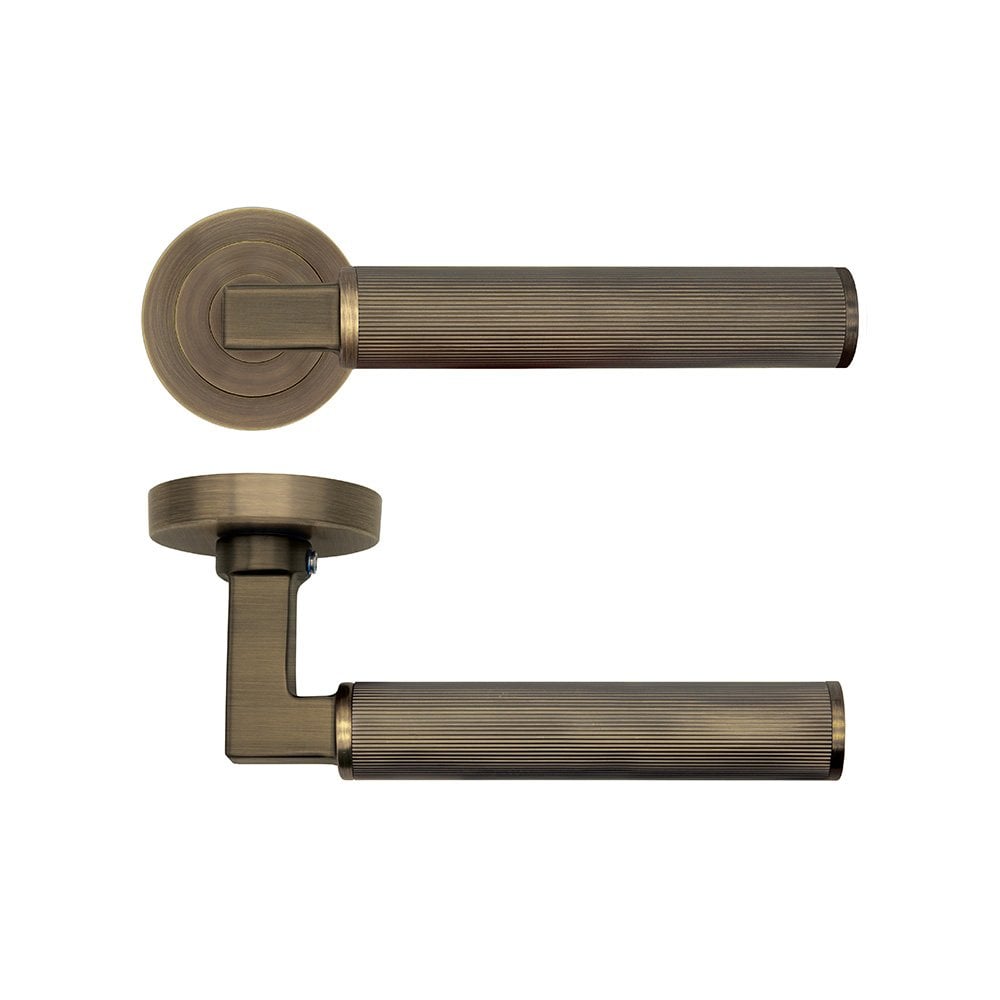 Deanta Delphi Matt Antique Brass Handle Pair DHDELHNDMAB