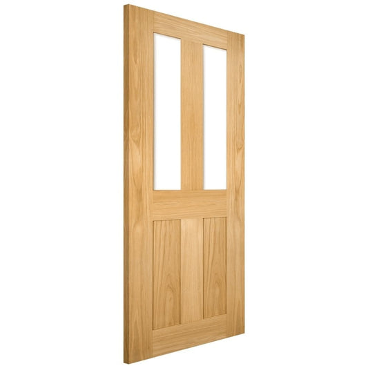 Deanta Eton Unfinished Internal Oak Door with Clear Glass 35DINGGUNX