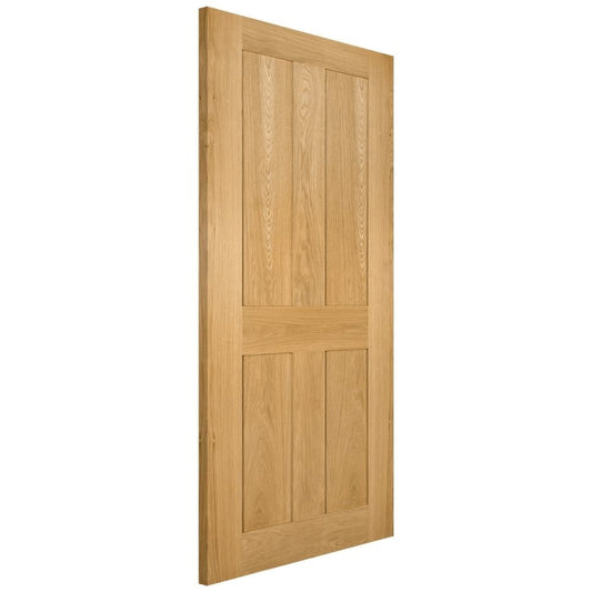 Deanta Eton Unfinished Oak 30 Minute Fire Door (FD30) 45DINGF/DUNX