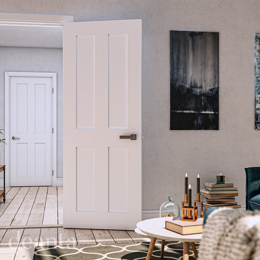 Deanta Eton White Primed Internal Fire Door 45ETOF/DWHP