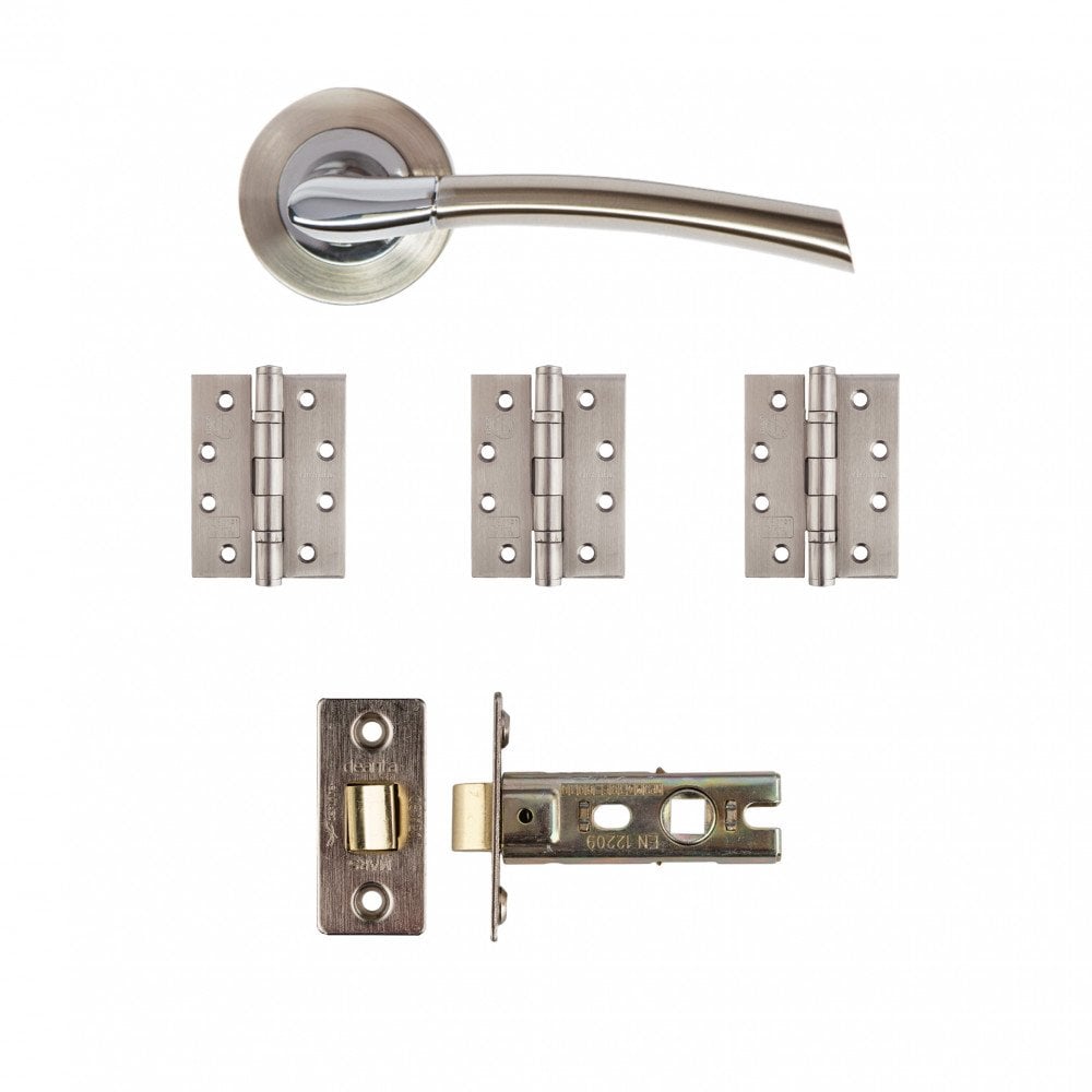 Deanta Hera Latch Kit Satin Nickel Chrome Finish HERLAK