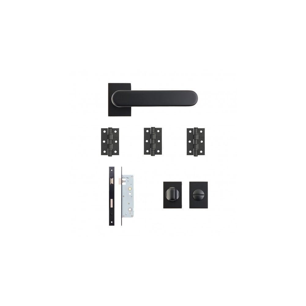 Deanta Juno Matt Black Urban Bathroom Kit JUNUBAK
