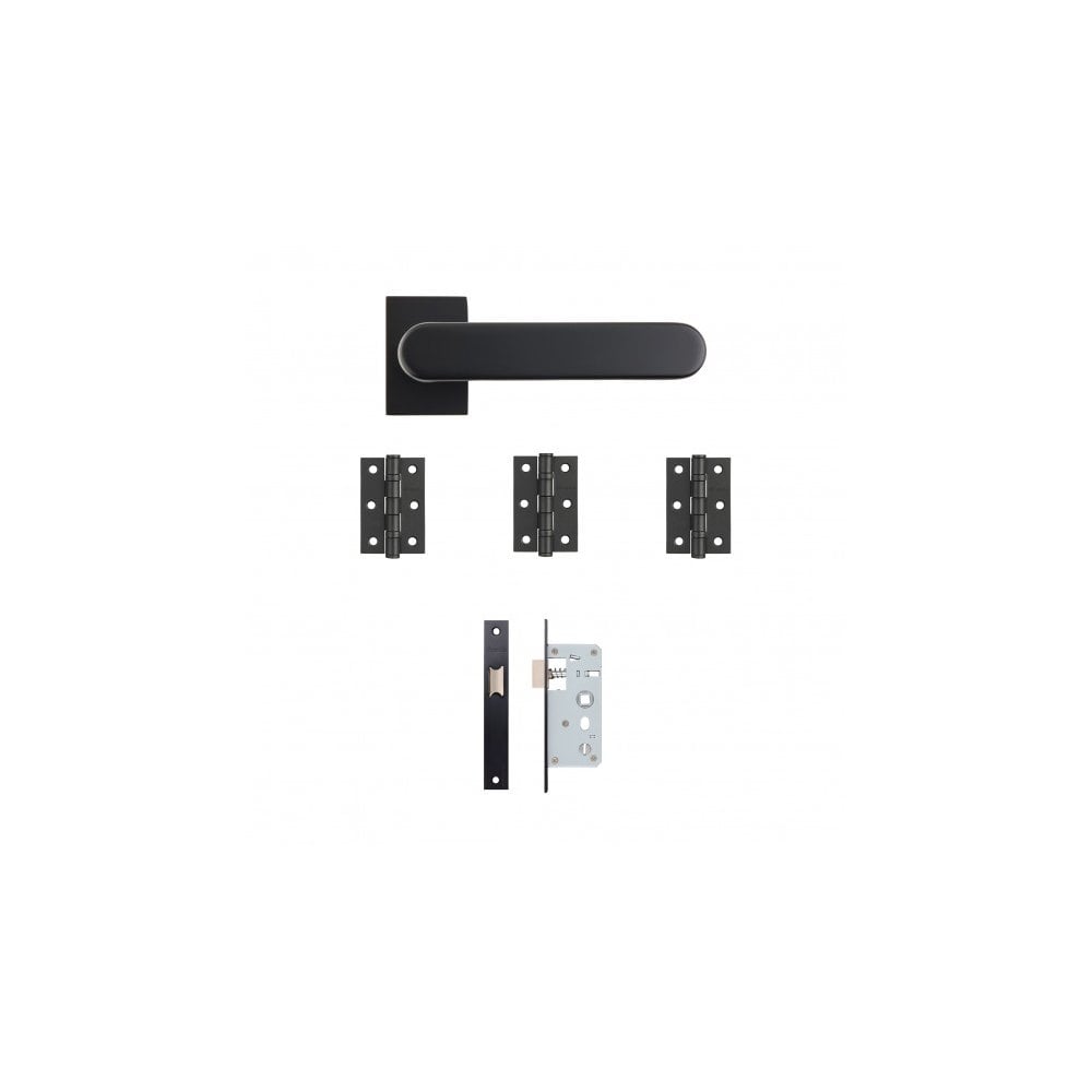 Deanta Juno Matt Black Urban Latch Kit JUNULAK