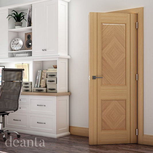 Deanta Kensington Fully Finished Internal Oak Door 35KENSXFSC