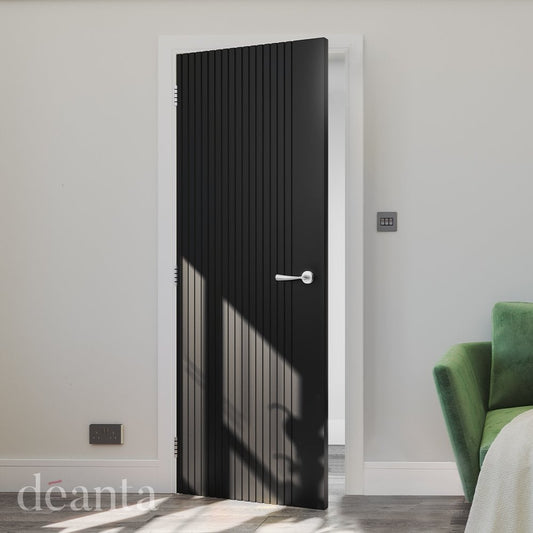 Deanta Malmo Fully Finished Black Internal Door 35MALBL