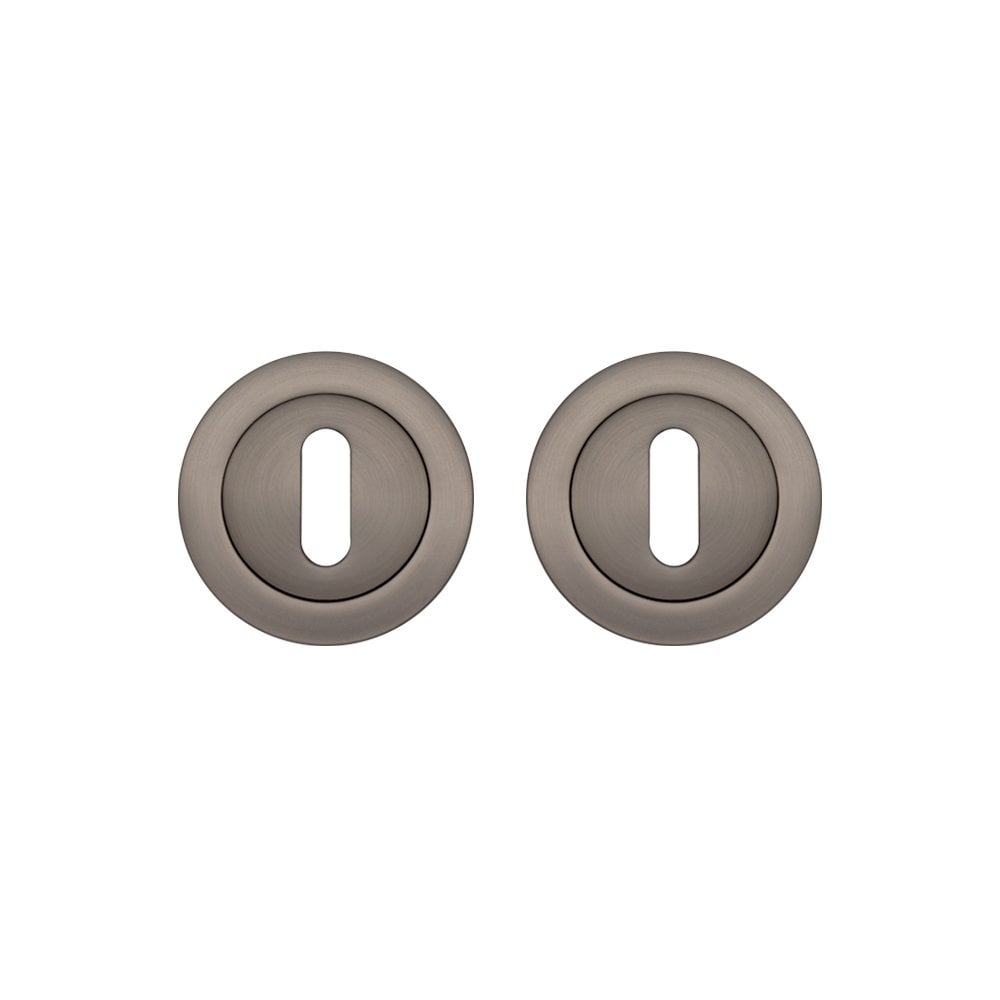 Deanta Matt Satin Black Escutcheon (Pair) ROESCMSB