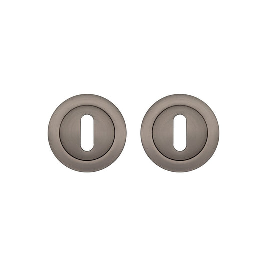 Deanta Matt Satin Black Escutcheon (Pair) ROESCMSB
