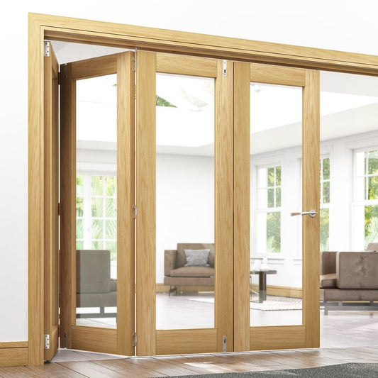 Deanta Oak Bifold Frame Kit Fully Finished DFOKFOX