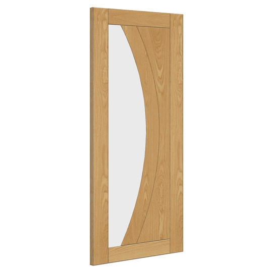 Deanta Ravello Fully Finished Internal Oak Door with Clear Glass 35RAVGXFSC