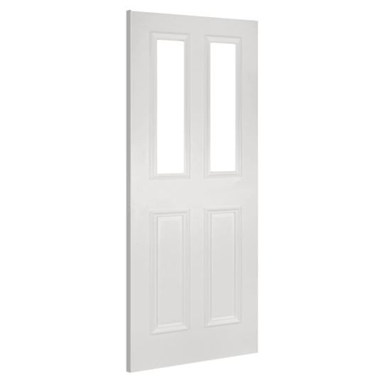 Deanta Rochester White Primed Internal Door with Clear Glass 35ROCHGWHP