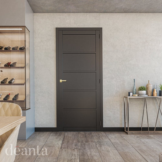 Deanta Shoreditch Fully Finished Internal Black Door SHOBLP