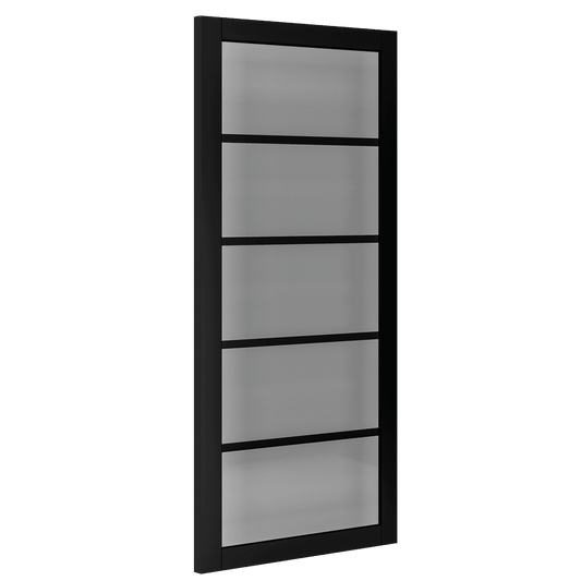Deanta Shoreditch Fully Finished Internal Black Door with Tinted Glass 35SHOTGBLP