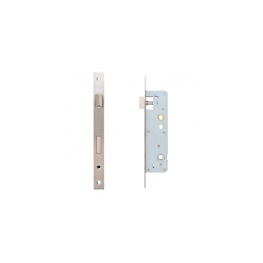 Deanta Slim Bathroom Lock Stainless Steel Square SLBALSS