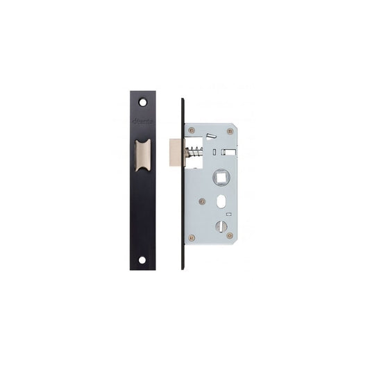 Deanta Slim Black Steel Latch Square SLNSLBLS