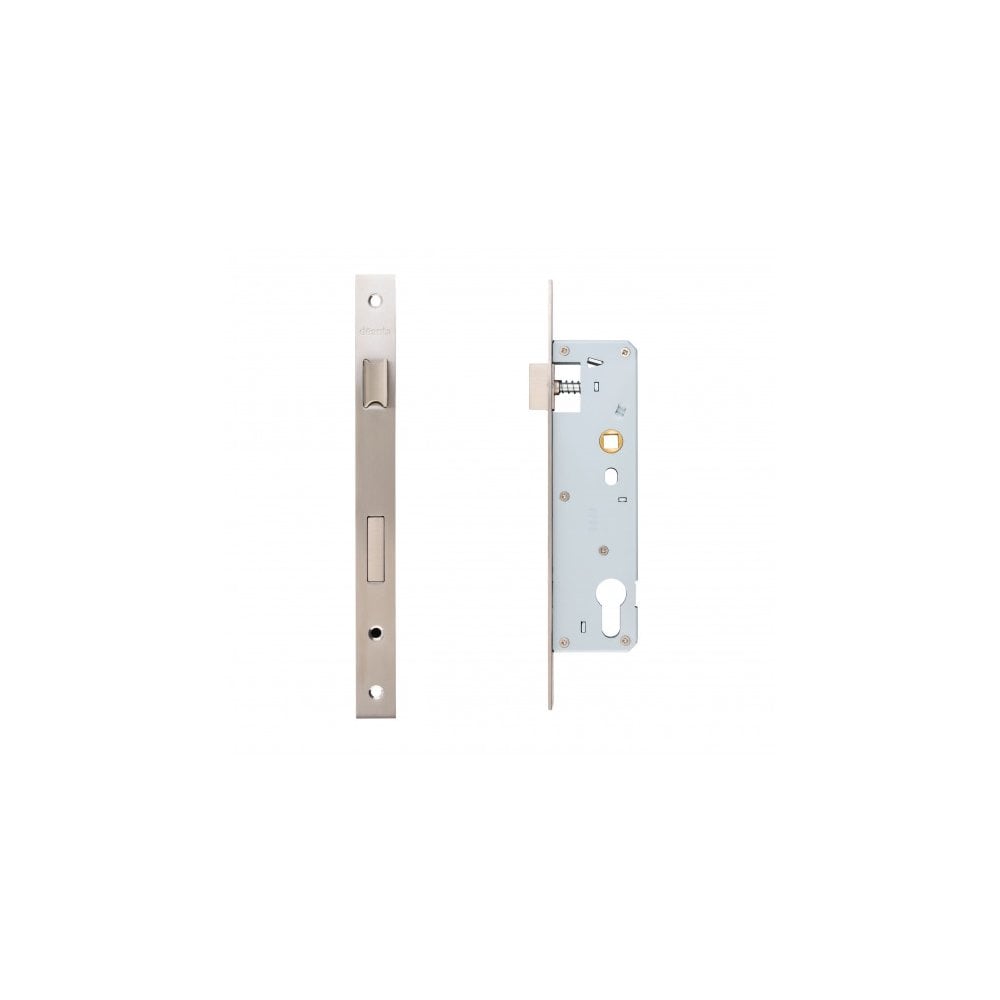 Deanta Slim Euro Profile Sashlock Stainless Steel Square SLSLSSEU