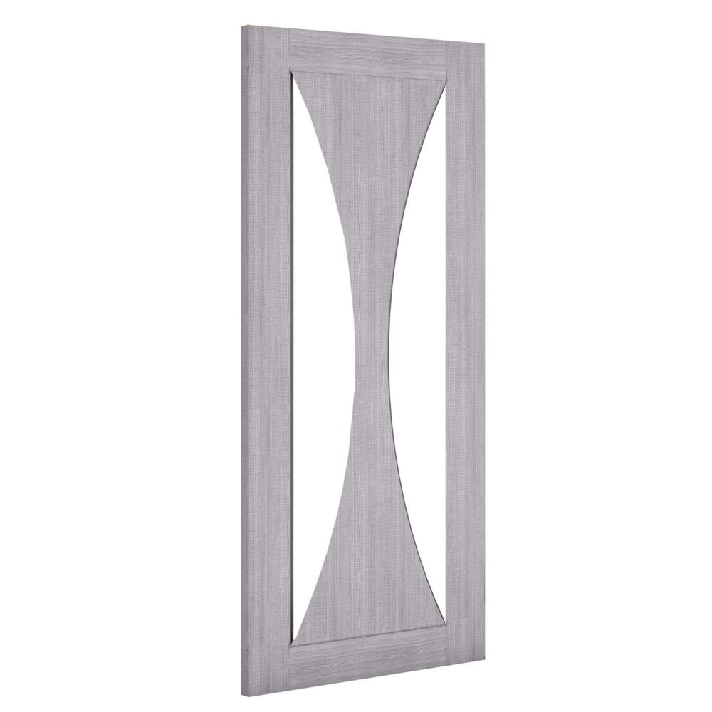 Deanta Sorrento Fully Finished Internal Light Grey Door with Clear Glass 35SORGLGXFSC