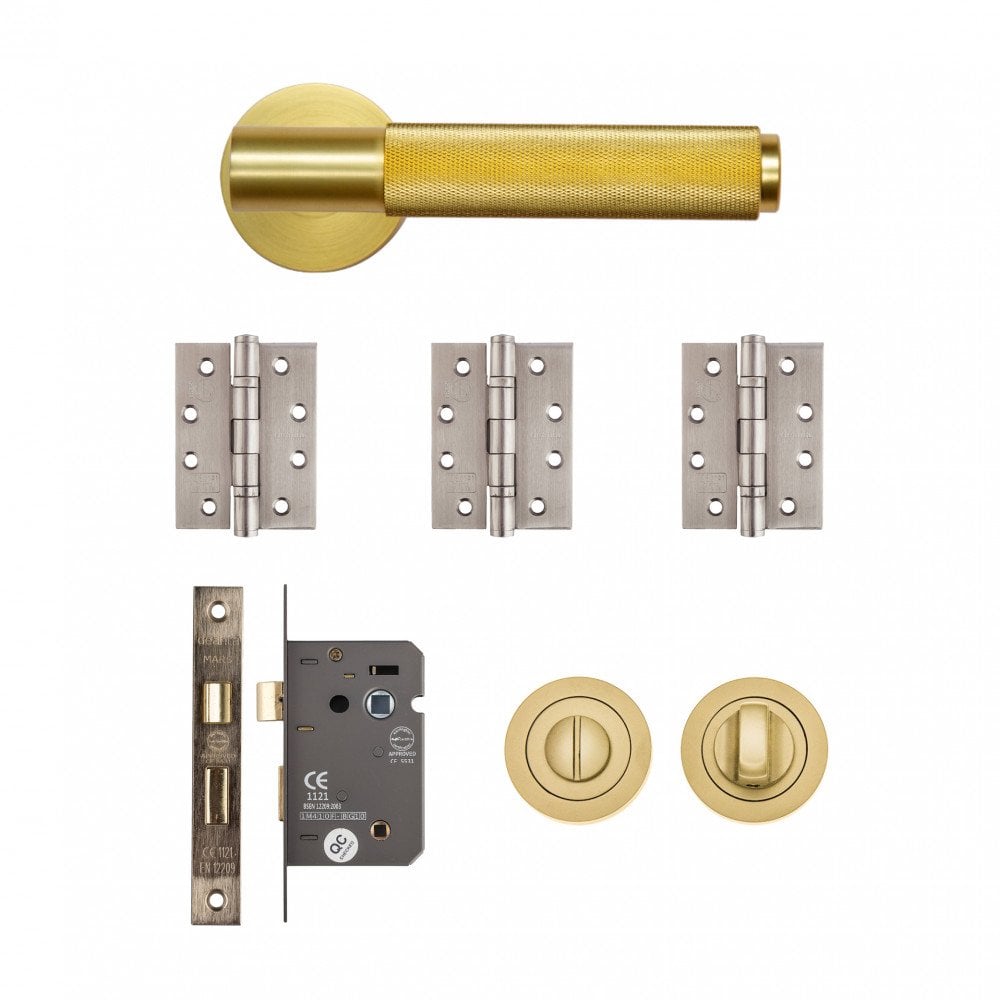 Deanta Sparta Bathroom Kit Satin Brass Finish SPABAK