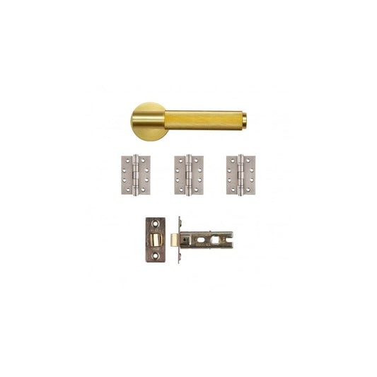 Deanta Sparta Latch Kit Satin Brass Finish SPALAK