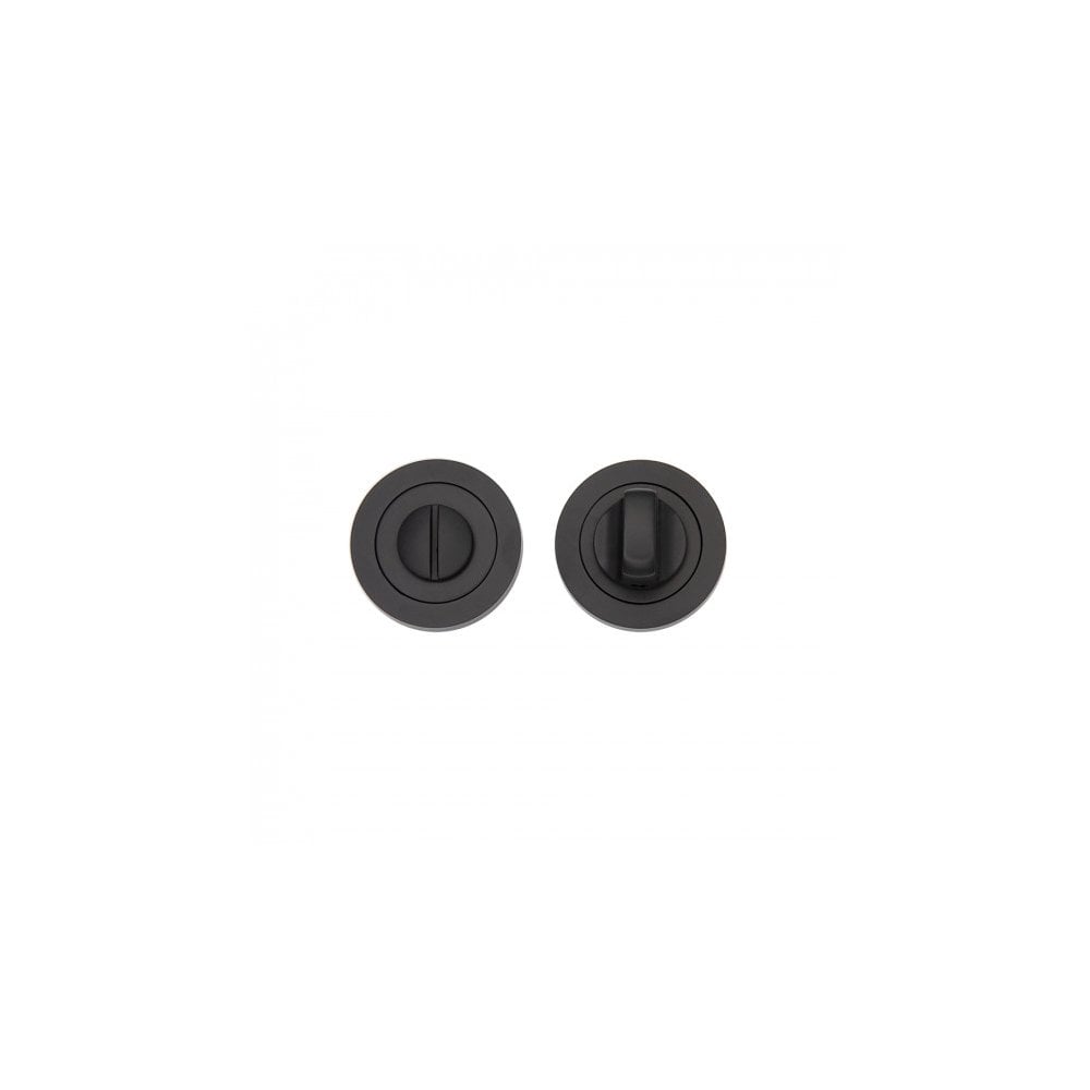 Deanta Thumbturn Set Matt Black - Round Rose DHSPATTLBLK