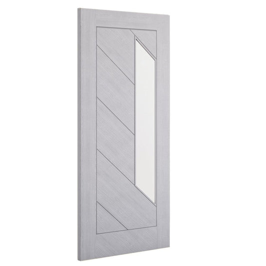 Deanta Torino Fully Finished Internal Light Grey Door with Clear Glass 35TORLGXFSC
