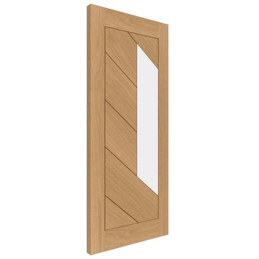 Deanta Torino fully finished oak glazed FD30 FSC fire door