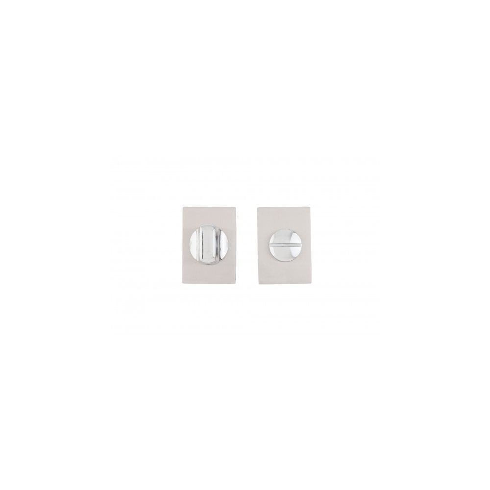 Deanta Urban Thumbturn Set Satin Nickel Chrome - Rectangle Rose DHRECTTLSNCP