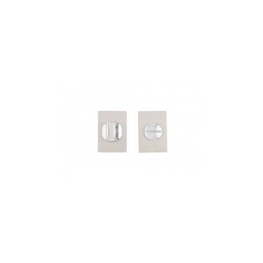 Deanta Urban Thumbturn Set Satin Nickel Chrome - Rectangle Rose DHRECTTLSNCP