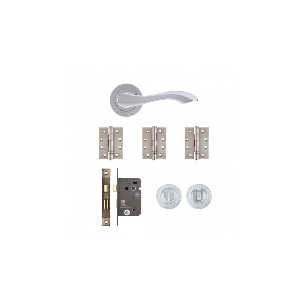 Deanta Veritas Bathroom Kit Polished Chrome Finish VERBAK