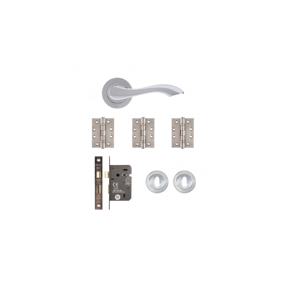 Deanta Veritas Mortice Kit Polished Chrome Finish VERMOK